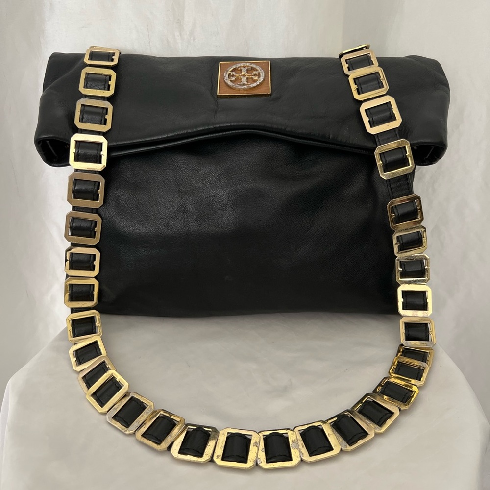 Tory Burch Leather Foldover Crossbody Bag